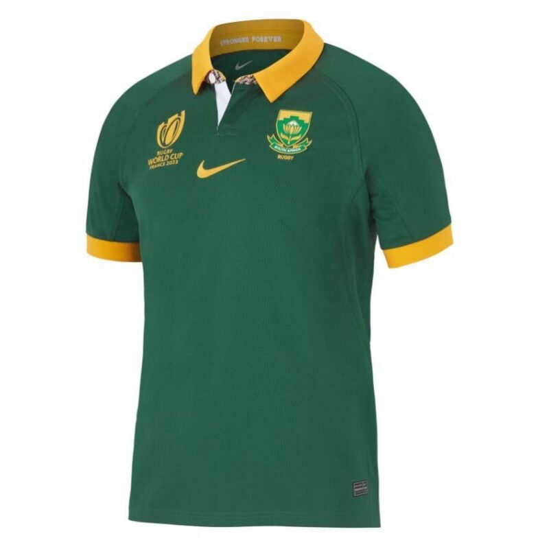 Maillot Rugby Afrique du Sud Coupe du Monde Domicile 2023