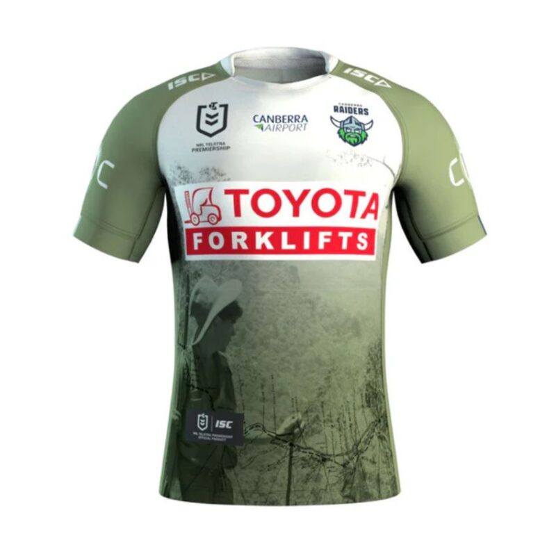 Maillot Rugby Canberra Raiders Anzac 2025