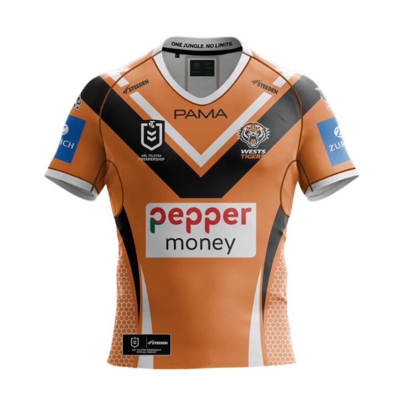 Maillot Rugby Wests Tigers Extérieur 2025