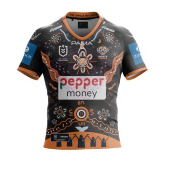 Maillot Rugby Wests Tigers Indigenous 2025
