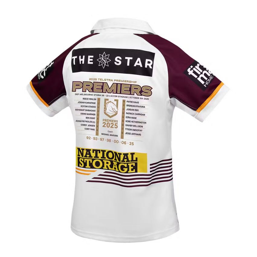 Maillot Brisbane Broncos Premiers 2025 - Extérieur 2 Maillot Brisbane Broncos Premiers 2025 - Extérieur – Image 2